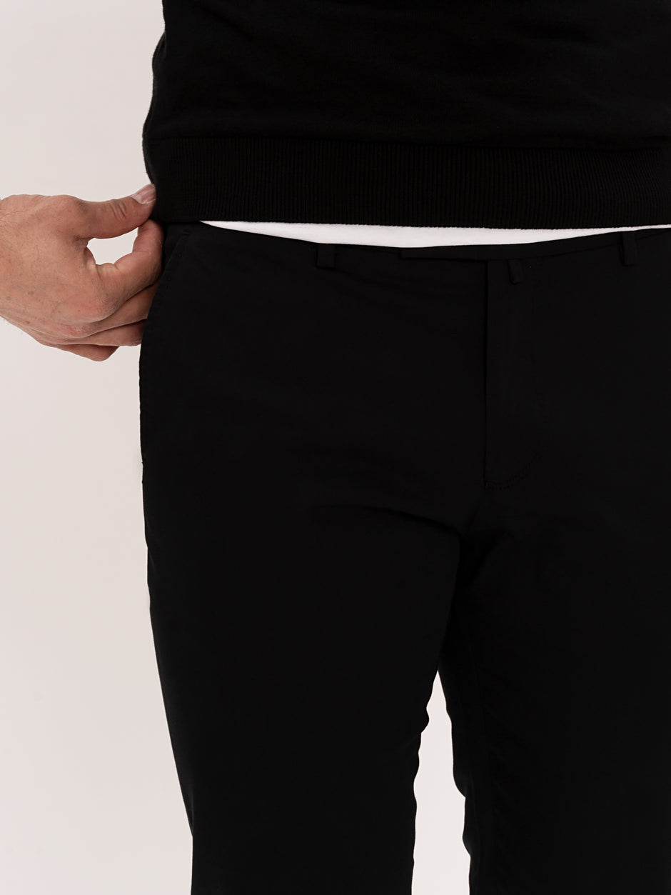 Pantaloni Barbati Chinos Negri simpli BMan520 (3)
