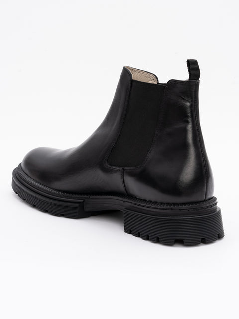 Ghete Negre Barbati Modern Casual 100% Piele Naturala Design Zorlu BMan145 (6)