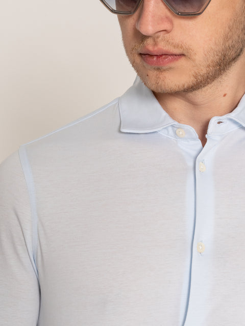 Camasa Office Barbati Bleu 100% Bumbac Egiptean BMan870 (6)