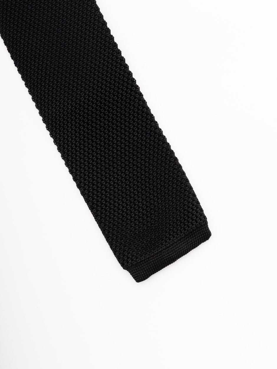 Cravata Barbati Neagra Tricotata Imprimeu Oxford BMan890 (3)