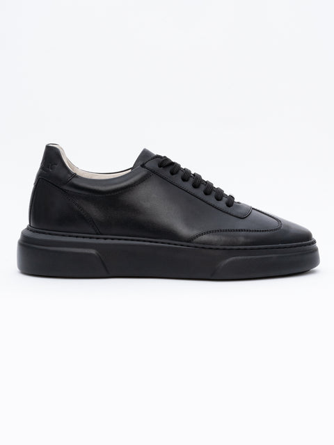 Pantofi Casual Barbati Negri Tip Sneakers 100% Piele Naturala Vitel BMan0349 (2)