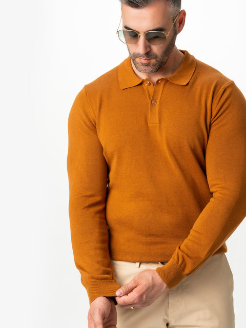 Pulover Office Barbati Maro 100% Bumbac Guler Polo BMan608 (2)