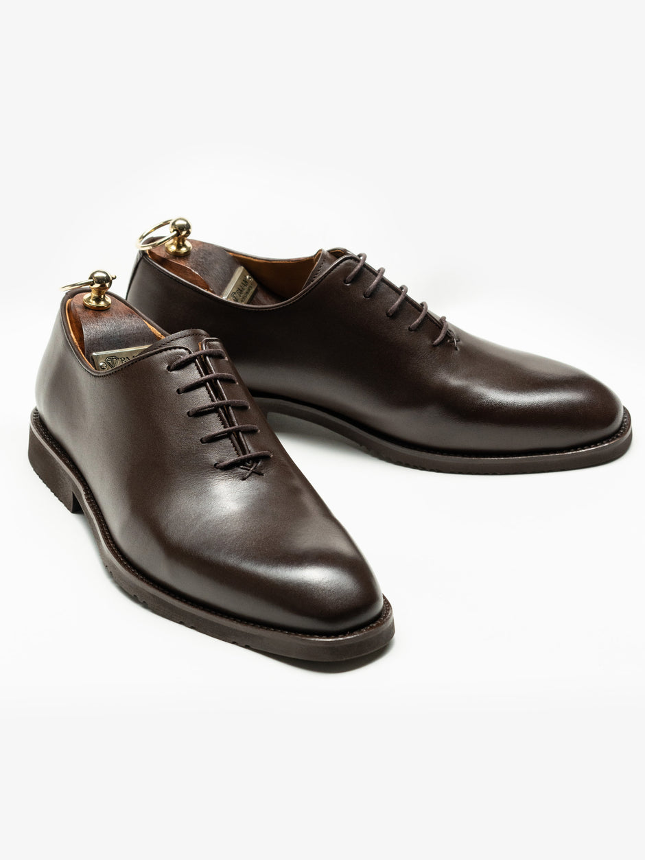 Pantofi Barbati Eleganti Oxford Cafenii 100% Piele Naturala Talpa Din Spuma BMan0330 (8)