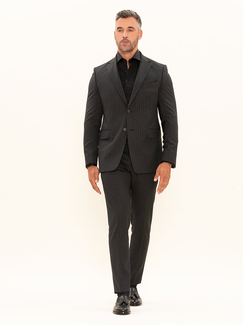 Camasa Barbati Neagra Simpla 100% Bumbac Manseta Butoni BMan780 (6)