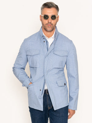 Geaca Barbati Albastru Bleu Milano Safari Design BMan0191
