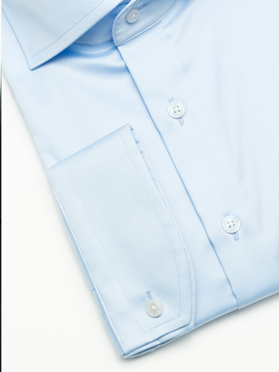 Camasa Eleganta Barbati Albastru Bleu 100% Bumbac Premium Monti Usor de Calcat BMan0002 (4)