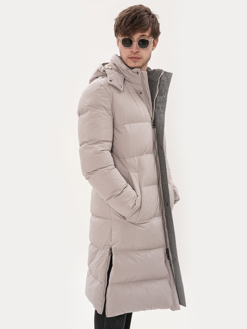 Geacă Parka Gri Casual Bărbați Iarnă Tip StreetWear BMan0203 (3)