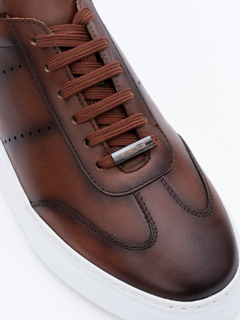 Pantofi Casual Barbati Maro Tobacco Sneakers 100% Piele Naturala Vitel BMan0349 (4)