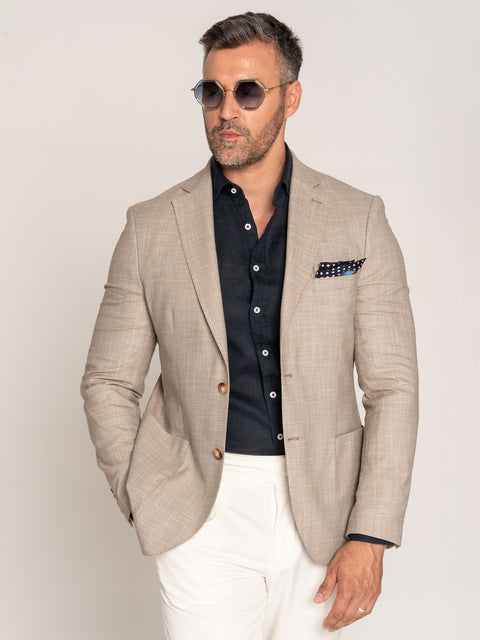 Cămașă In Natural Bărbați Confortabilă De Vară Albastru Bleumarin BMan855 (5)