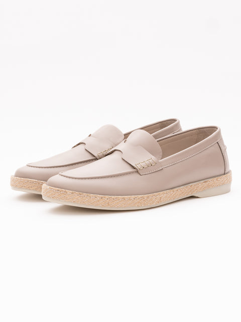 Mocasini Barbati 100% Piele Naturala Bej Penny BMan210 (1)