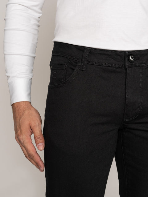 Blugi Negri Barbati Croiala Regular FIt BMan313 (2)