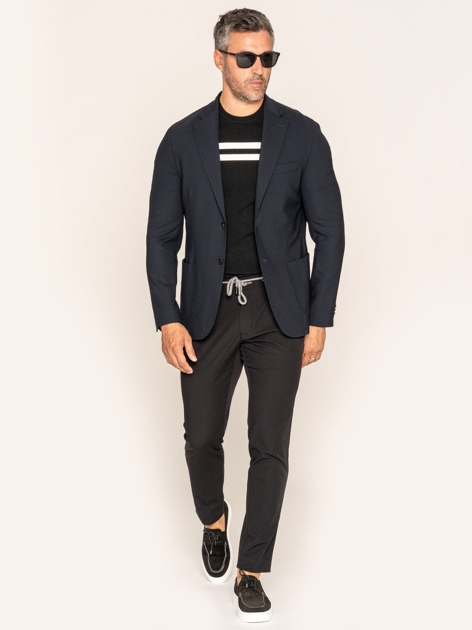 Cu Snur Barbati Negri Elastici Flexo Din Spandex Milano BMan598 (5)