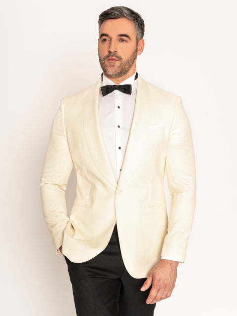 Ținută Mire Ceremonie Smoking Crem Perla Shawl 100% Vitale Barberis Bman2294 (2)