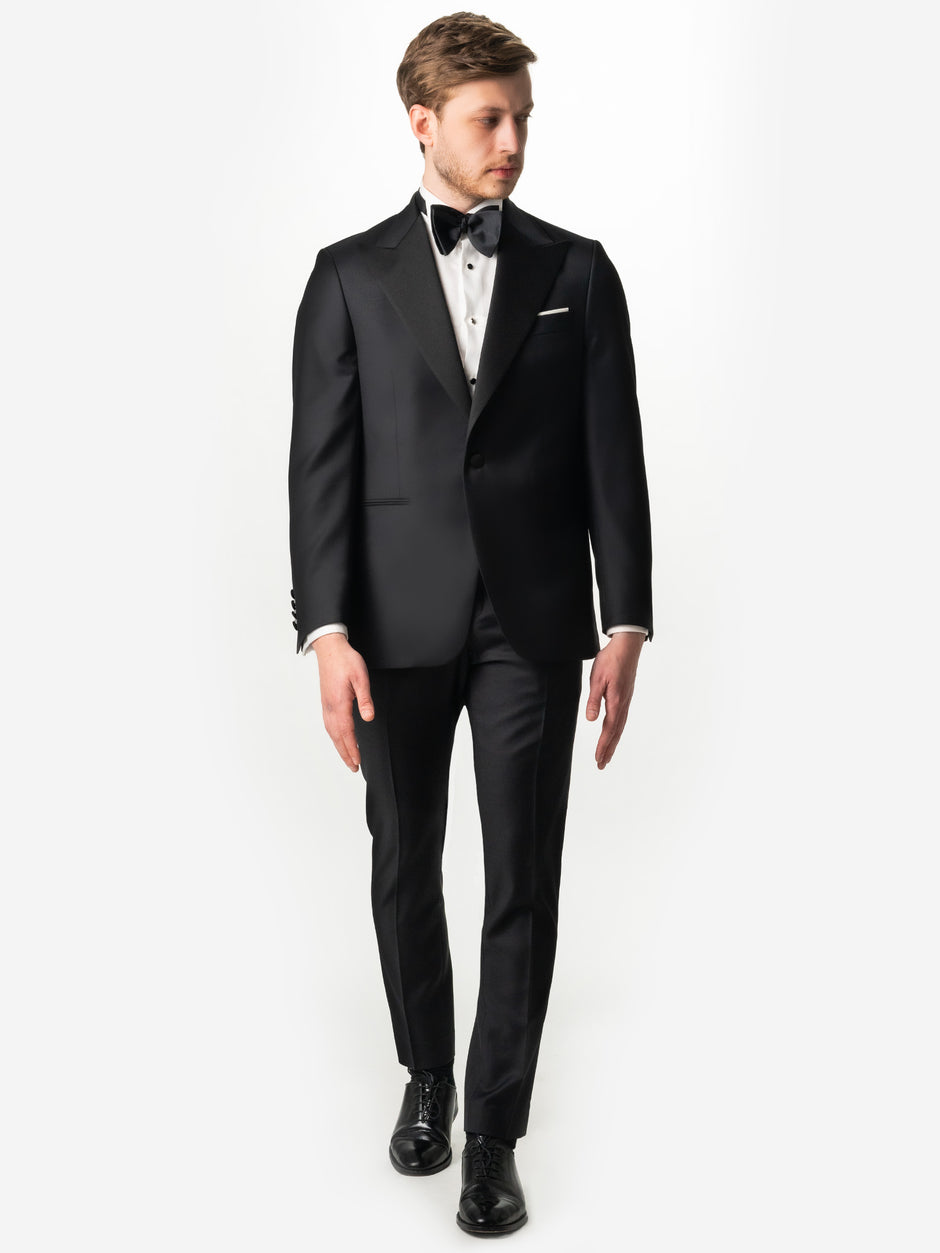 Tinuta Barbati Mire Black Tie Negru Ceremonie & Gala 100% Lana Vitale BMan003 (5)