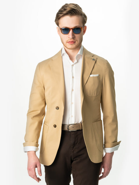 Sacou Office Bej Barbati Din 100% Bumbac Premium Bella BMan429 (1)
