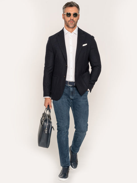 Blugi Modern Casual Barbati Albastru Pal Slim Fit BMan320 (2)