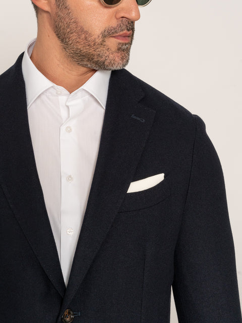 Sacou Office Bleumarin Barbati 100% Lana Vitale Barberis 130'S  BMan434 (3)