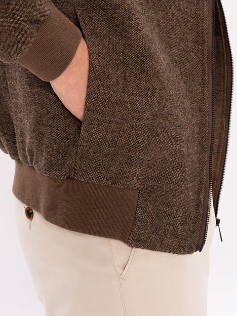 Geaca Model Bomber Maro Design Tweed BMan0176 (6)