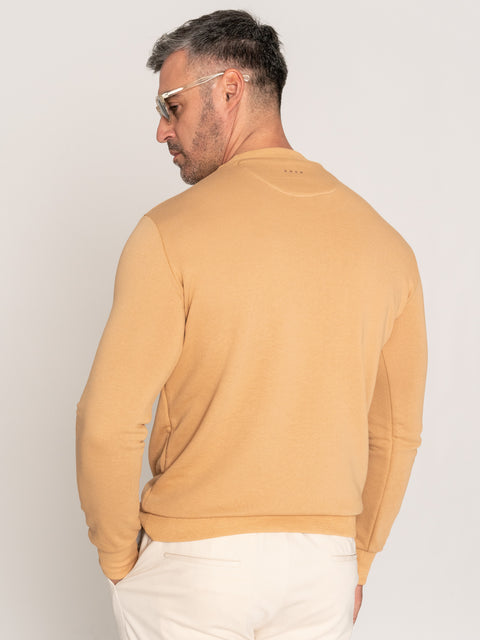 Pulover Casual Barbati Bej 100% Bumbac Natural BMan527 (7)