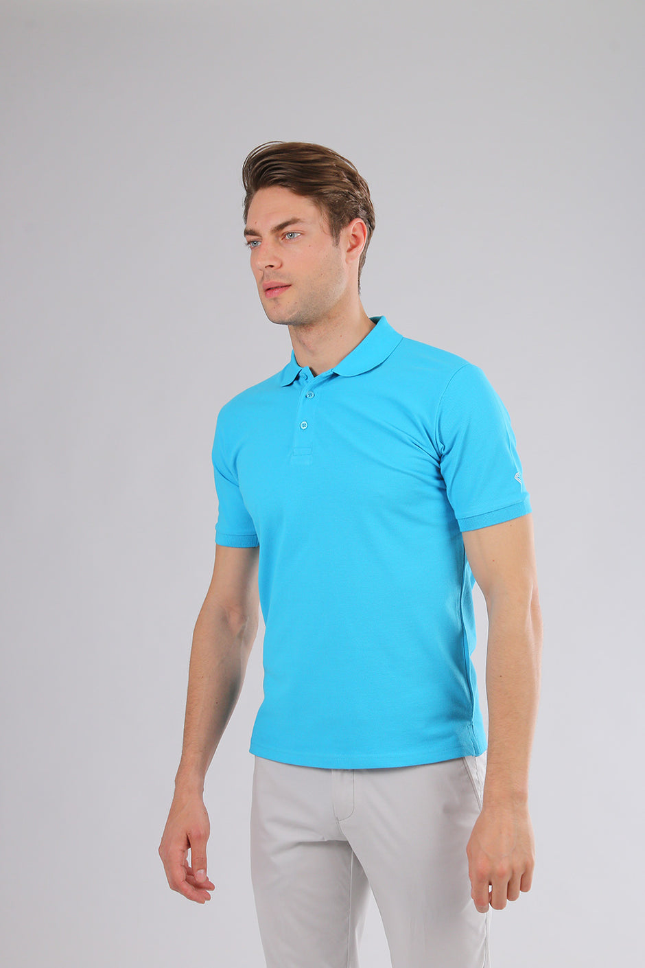 Tricou Polo Turcoaz - BMan264 (6)