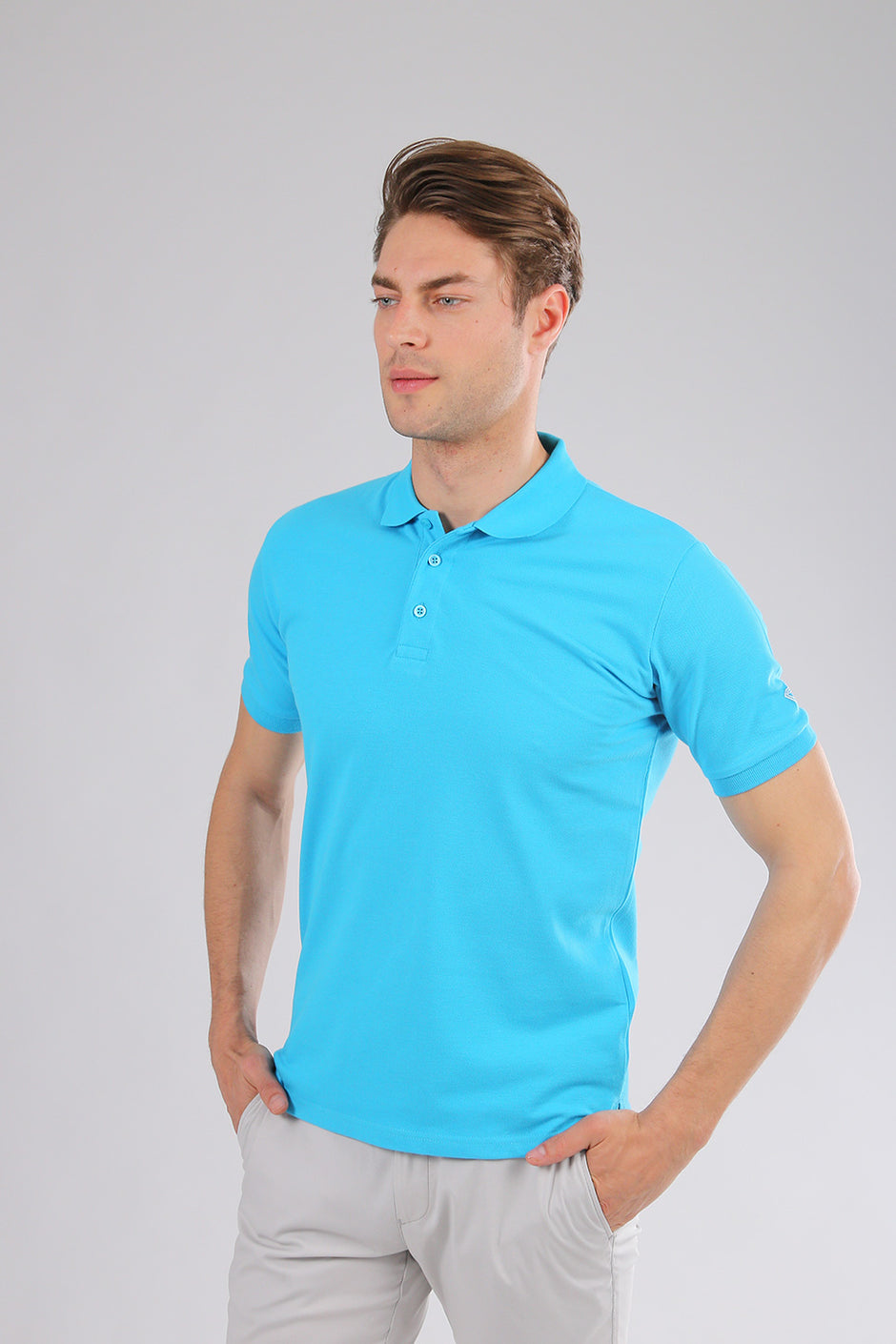 Tricou Polo Turcoaz - BMan264 (1)