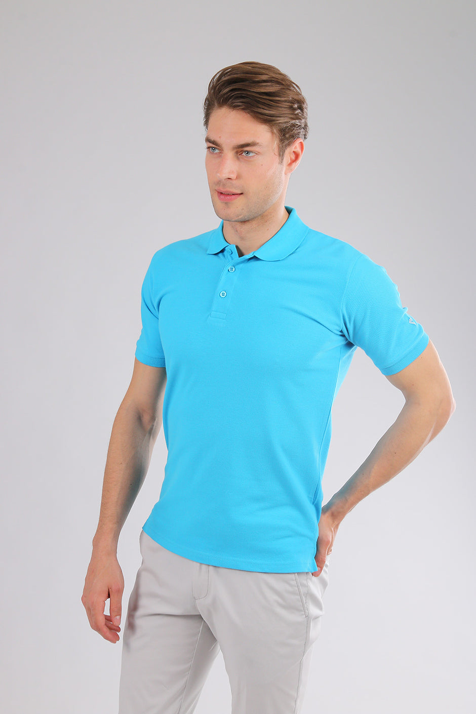 Tricou Polo Turcoaz - BMan264 (5)