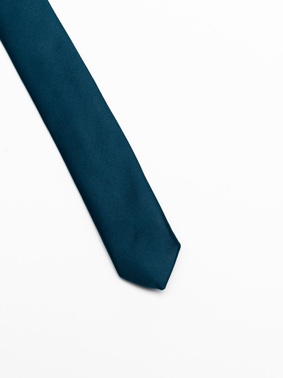 Cravata Barbati Eleganta Simpla Albastru Petrol BMan910 (3)