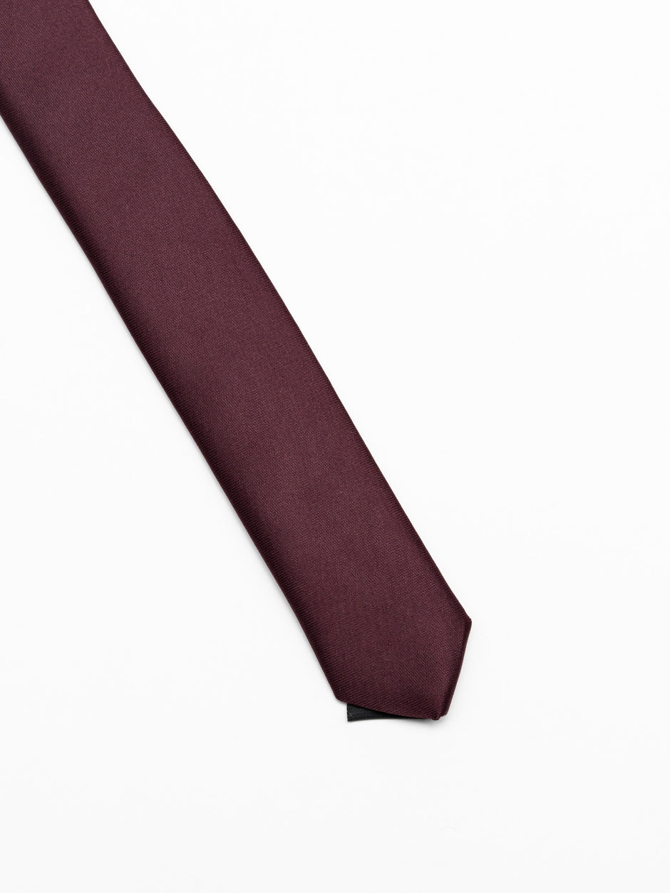 Cravata Barbati Eleganta Simpla Rosu Bordo BMan910 (3)