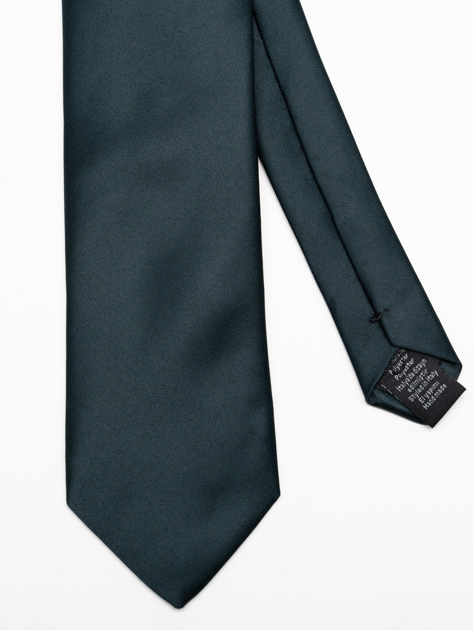 Cravata Barbati Eleganta Simpla Verde Inchis BMan910 (2)