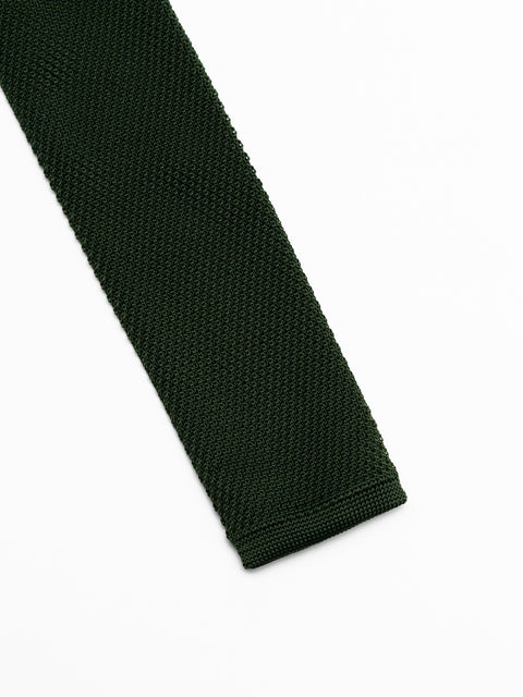Cravata Barbati Verde Inchis Tricotata Imprimeu Oxford BMan890 (3)