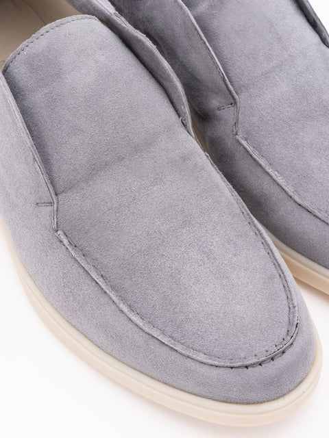 Semighete Barbati Primavara Gri Sky Model Chukka 100% Piele Nubuc BMan141 (5)