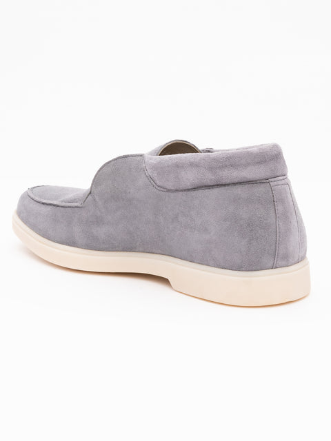 Semighete Barbati Primavara Gri Sky Model Chukka 100% Piele Nubuc BMan141 (6)