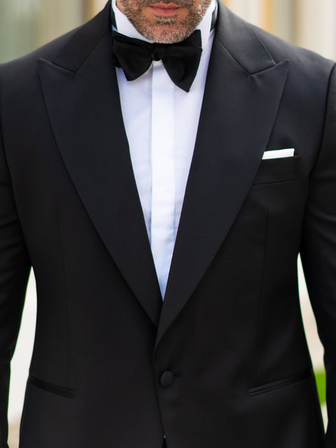 Tinuta Mire Smoking Barbati Negru Formal Essential Gala & Ceremonie BMan1005 (4)